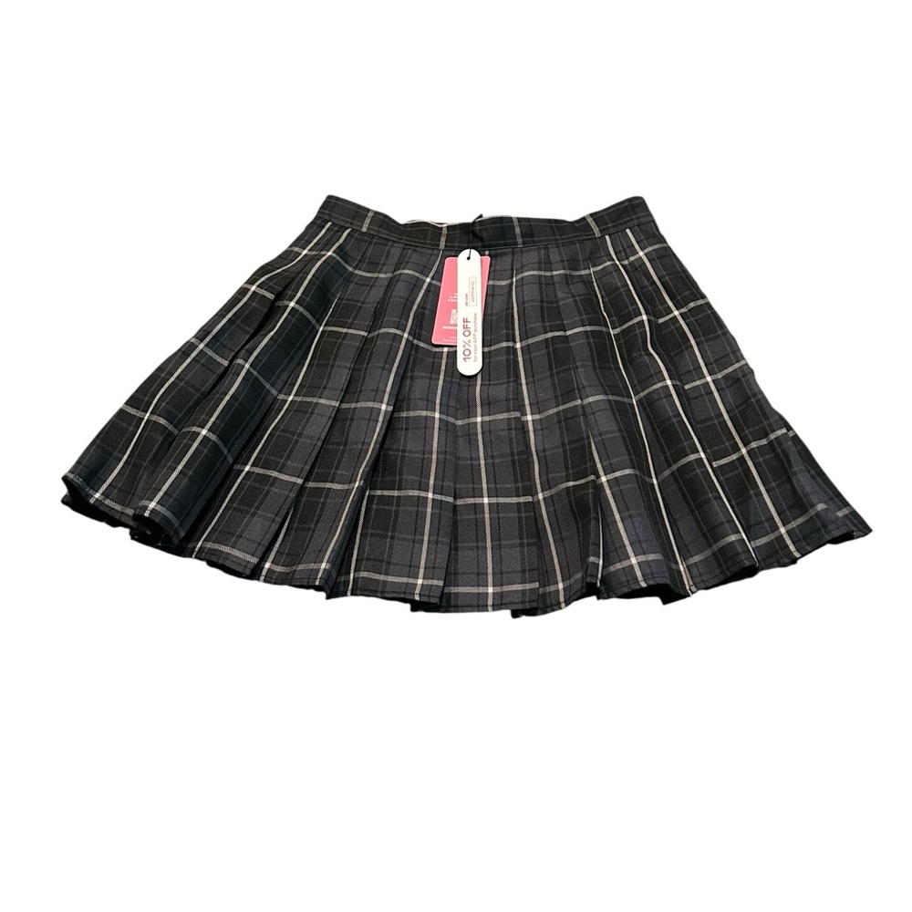 Plaid Black Skirt